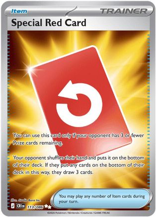 Special Red Card (113/086) - Holofoil ME04 Chaos Rising - Ultra Rare