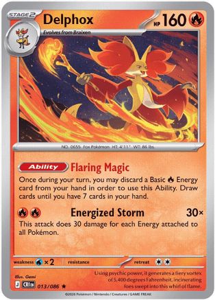 Delphox (Non-Holo) (013/086) Deck Exclusives - Holo Rare