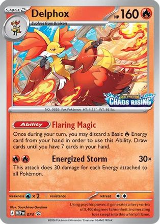 Delphox (074/null) - Holofoil ME Mega Evolution Promo - Promo