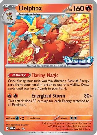 Delphox [Staff] (074/null) - Holofoil ME Mega Evolution Promo - Promo