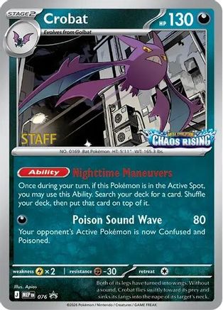 Crobat [Staff] (076/null) - Holofoil ME Mega Evolution Promo - Promo