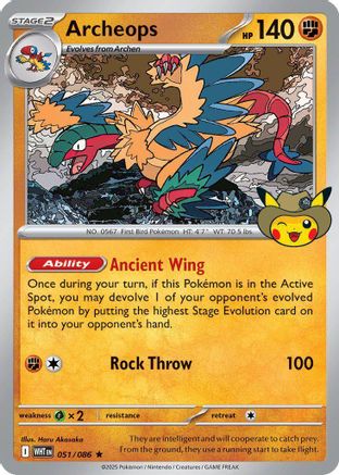 Archeops (Fossil Museum Exclusive) (051/null) - Holofoil ME Mega Evolution Promo - Promo