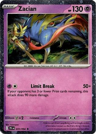 Zacian (Cosmos Holo) (045/094) - Holofoil Blister Exclusives - Rare
