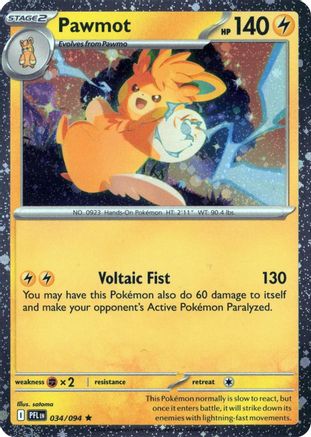 Pawmot (Cosmos Holo) (034/094) - Holofoil Blister Exclusives - Rare
