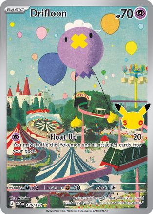 Drifloon (136/null) - Holofoil ME 30th Celebration - Illustration Rare