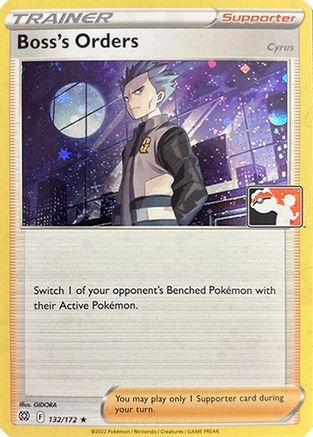 Boss's Orders [Cyrus] (Cosmos Holo) (132/172) - Holofoil Prize Pack Series Cards - Rare