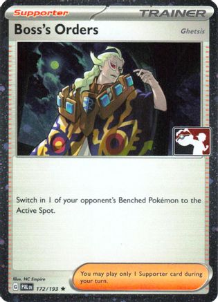 Boss's Orders [Ghetsis] (Cosmos Holo) (172/193) - Holofoil Prize Pack Series Cards - Rare