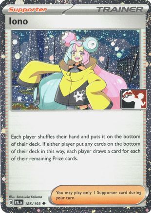 Iono (Cosmos Holo) (185/193) - Holofoil Prize Pack Series Cards - Uncommon