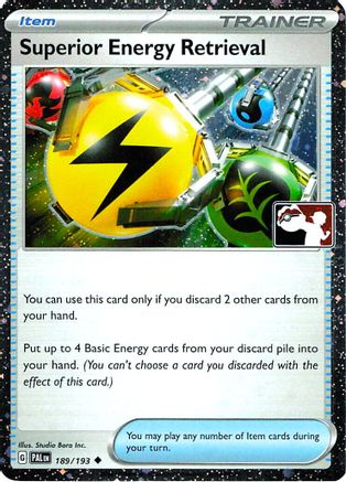 Superior Energy Retrieval (Cosmos Holo) (189/193) - Holofoil Prize Pack Series Cards - Uncommon