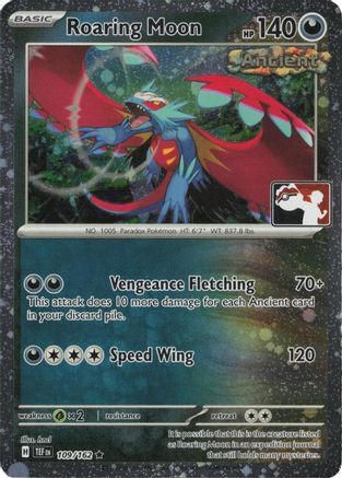 Roaring Moon (Cosmos Holo) (109/162) - Holofoil Prize Pack Series Cards - Rare