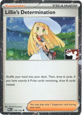 Lillie's Determination (Cosmos Holo) (119/132) - Holofoil Prize Pack Series Cards - Uncommon