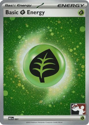 Basic Grass Energy MEE (Cosmos Holo) (001/null) - Holofoil Prize Pack Series Cards - Common