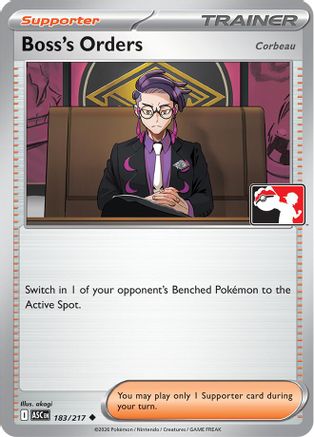 Boss's Orders [Corbeau] (183/217) Prize Pack Series Cards - Uncommon