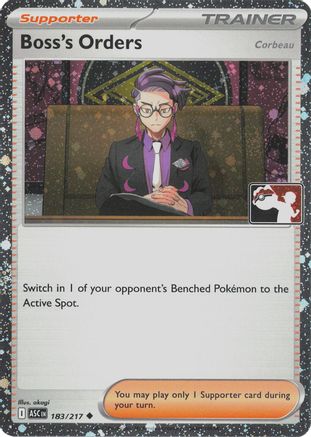 Boss's Orders [Corbeau] (Cosmos Holo) (183/217) - Holofoil Prize Pack Series Cards - Uncommon