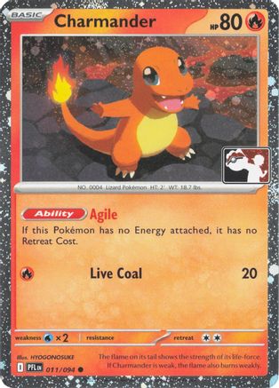 Charmander (Cosmos Holo) (011/094) - Holofoil Prize Pack Series Cards - Common