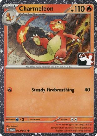 Charmeleon (Cosmos Holo) (012/094) - Holofoil Prize Pack Series Cards - Common