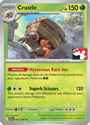 Crustle (012/182) Prize Pack Series Cards - Rare