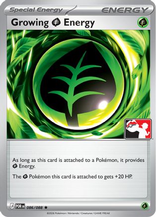 Growing Grass Energy (086/088) Prize Pack Series Cards - Rare