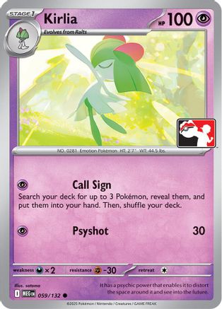 Kirlia (059/132) Prize Pack Series Cards - Common