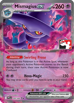 Mismagius ex (036/094) - Holofoil Prize Pack Series Cards - Double Rare