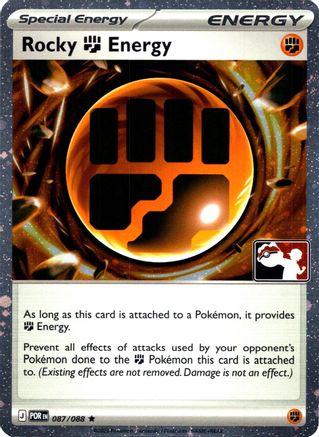 Rocky Fighting Energy (Cosmos Holo) (087/088) - Holofoil Prize Pack Series Cards - Rare