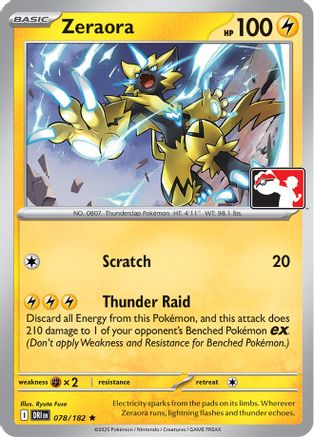 Zeraora (078/182) Prize Pack Series Cards - Rare