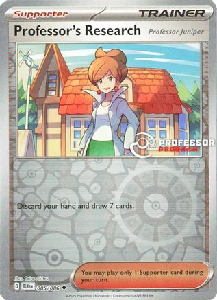 Professor's Research [Professor Juniper] (085/086) - Reverse Holofoil Professor Program Promos - Promo