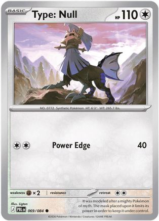 Type: Null (069/null) - Reverse Holofoil ME05 Pitch Black - Common