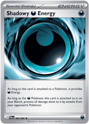 Shadowy Darkness Energy (083/null) - Holofoil ME05 Pitch Black - Rare