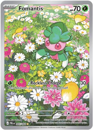 Fomantis (085/084) - Holofoil ME05 Pitch Black - Illustration Rare