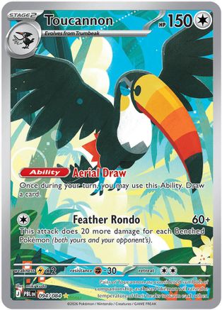 Toucannon (094/084) - Holofoil ME05 Pitch Black - Illustration Rare