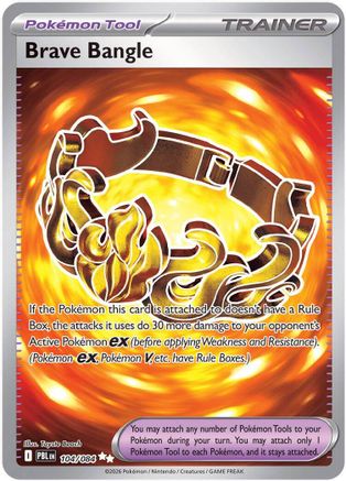 Brave Bangle (104/null) - Holofoil ME05 Pitch Black - Ultra Rare