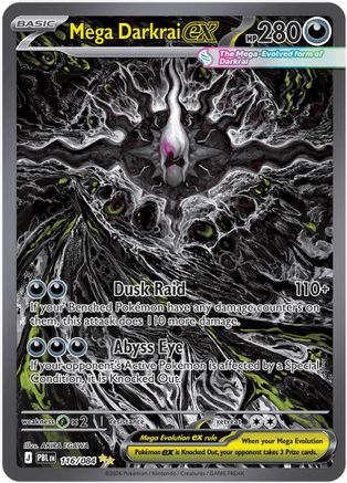 Mega Darkrai ex (116/084) - Holofoil ME05 Pitch Black - Special Illustration Rare