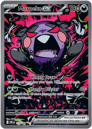 Morpeko ex (117/084) - Holofoil ME05 Pitch Black - Special Illustration Rare