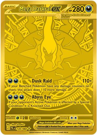 Mega Darkrai ex (120/084) - Holofoil ME05 Pitch Black - Mega Hyper Rare