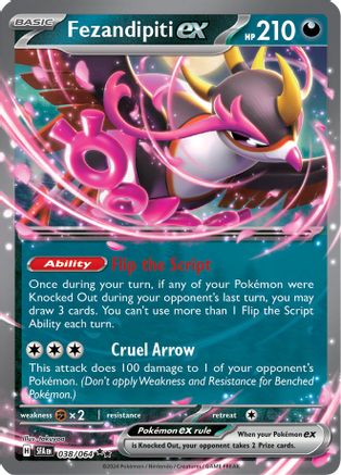Fezandipiti ex (Starless Foil) (038/064) - Holofoil Deck Exclusives - Double Rare