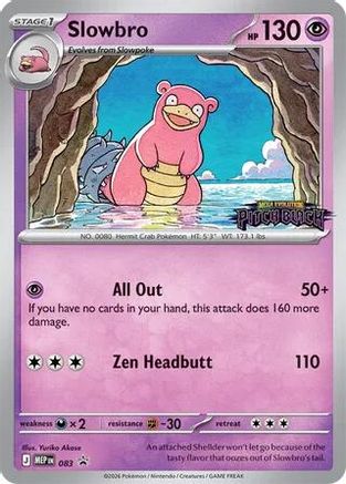 Slowbro (Pitch Black Stamped) (083/null) - Holofoil ME Mega Evolution Promo - Promo
