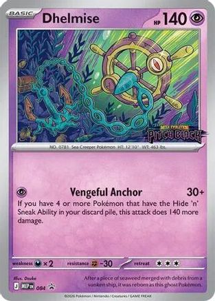 Dhelmise (Patch Black Stamp) (084/null) - Holofoil ME Mega Evolution Promo - Promo