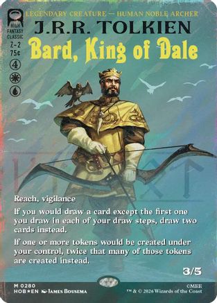 Bard, King of Dale (Borderless) (Surge Foil) (HOB-280) - The Hobbit Foil
