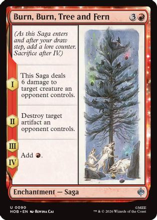 Burn, Burn, Tree and Fern (HOB-090) - The Hobbit