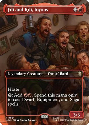 Fili and Kili, Joyous (Borderless) (HOC-001) - The Hobbit: Eternal-Legal