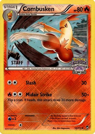 Combusken (State Championships) [Staff] (013/111) - Reverse Holofoil League & Championship Cards - Promo