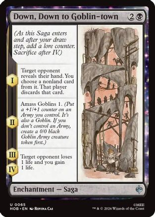 Down, Down to Goblin-town (HOB-065) - The Hobbit Foil