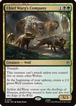 Chief Warg's Company (HOB-151) - The Hobbit Foil