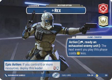 Rex - No Other Option (Prize Wall) (138) - Galactic Championship 2026 Foil