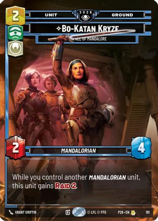 Bo-Katan Kryze - For All of Mandalore (181) - Galactic Championship 2026 Foil
