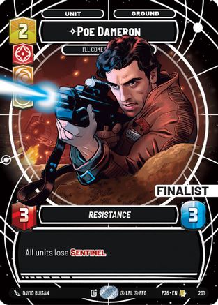 Poe Dameron - I'll Come Back For You (201) - Galactic Championship 2026 Foil