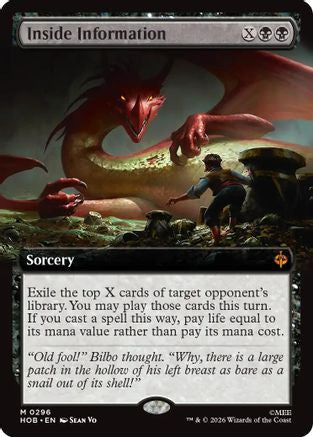Inside Information (Extended Art) (HOB-296) - The Hobbit Foil