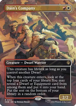 Dain's Company (Borderless) (HOB-212) - The Hobbit Foil