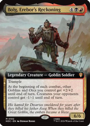 Bolg, Erebor's Reckoning (Extended Art) (HOC-102) - The Hobbit: Eternal-Legal Foil